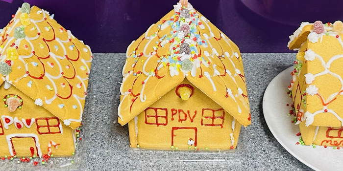 PDV gingerbread house competition entries