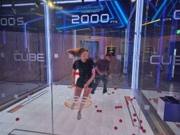 Debbie and Saidi playing Multisphere