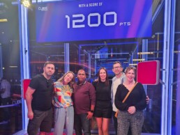 Team Hug at the Cube