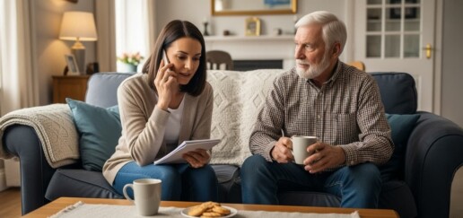 daugther calling to make father's appointment