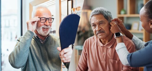 buying glasses and hearing aids