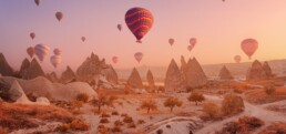 Hot air balloon excursion in Turkey