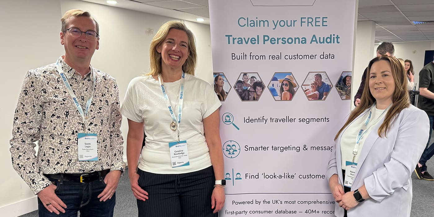 Scott, Caroline and Naomi at ABTA Travel Marketing Conference